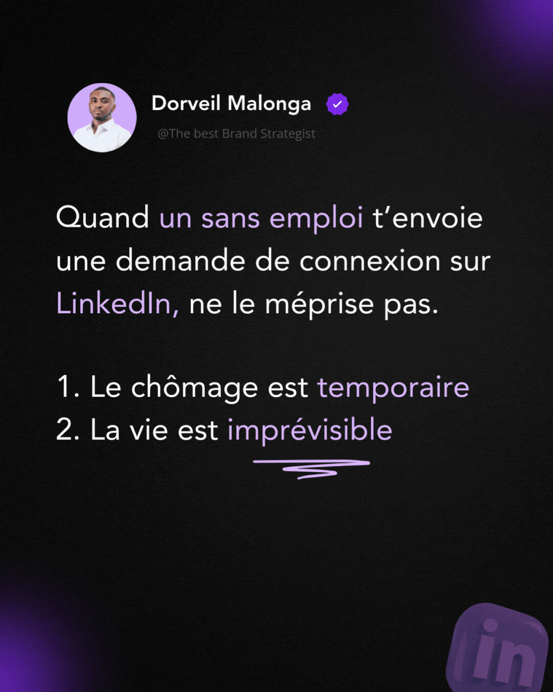 Ne jugeons pas selon le statut