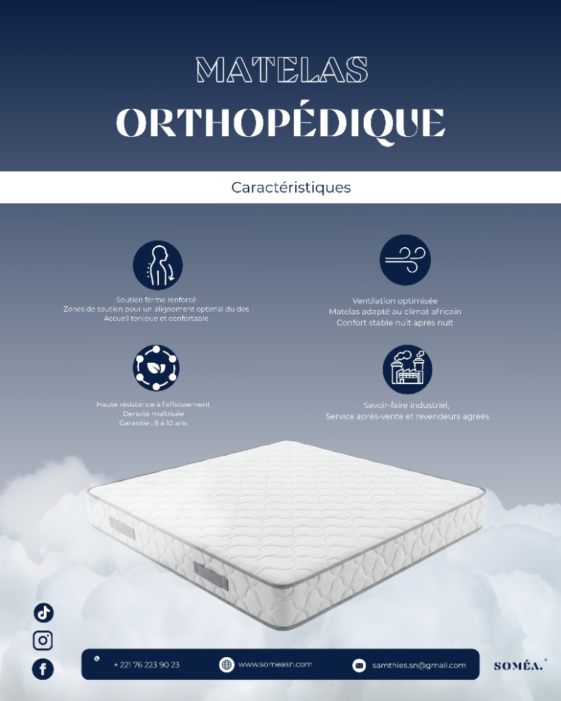Matelas Calma · Caractéristiques