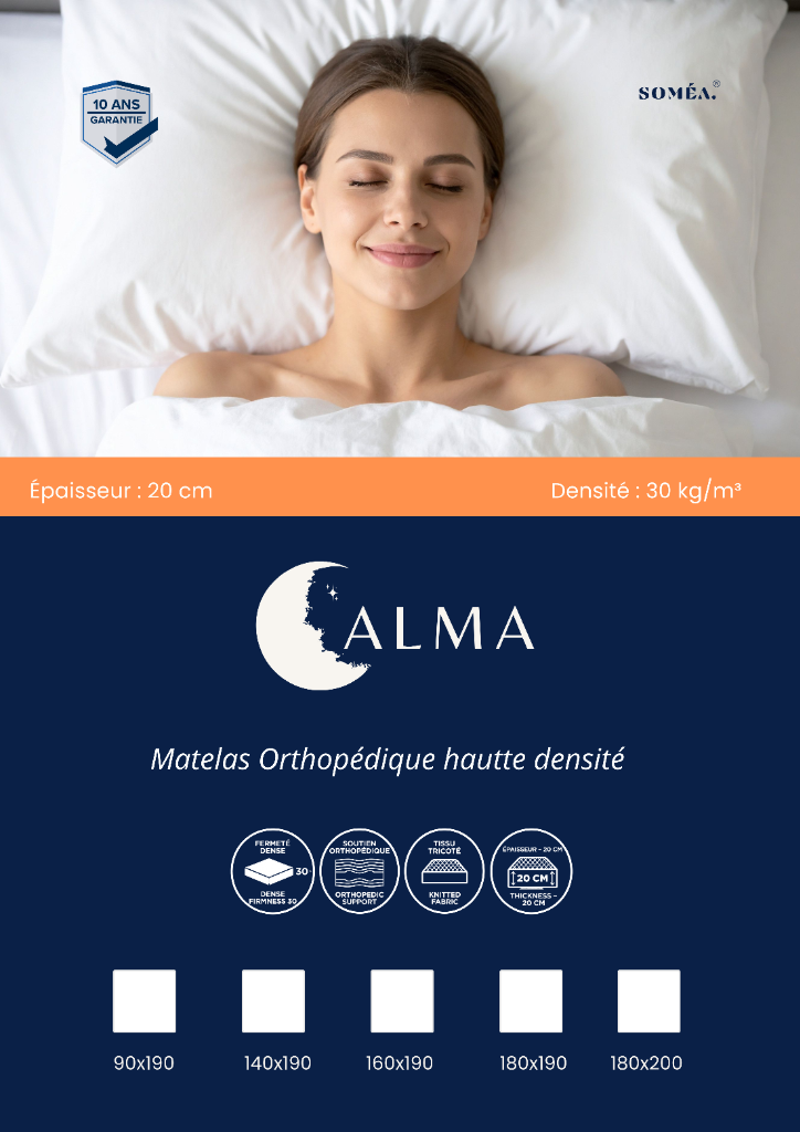 Matelas Calma · Garantie 10 ans